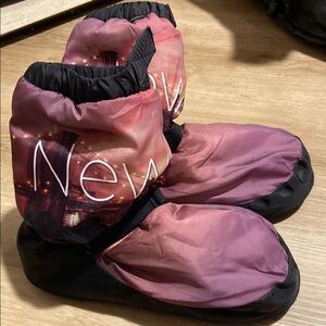 Kids Booties - Pink and Black